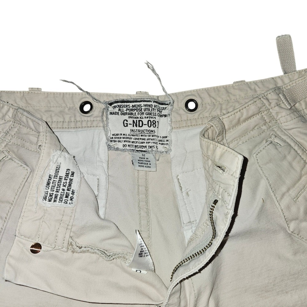 Y2K Vintage Guess Utility Trousers Mens Size‎ 32x30 Cargo Wide Babby Pants
